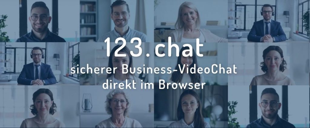 DSGVO Sichere Video Meeting fuer Unternehmen 123.chat